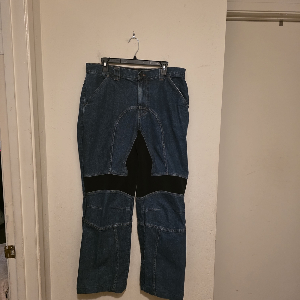 Element Motorcyle Gear Blue and Black Men Jeans Size 36X 32